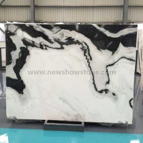 China Panda White marble tile marble slab