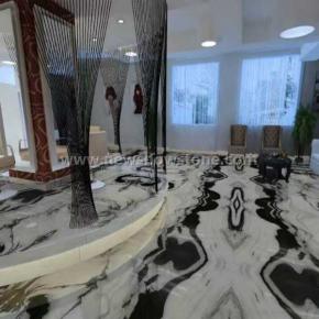 Nature Panda White Marble Tiles