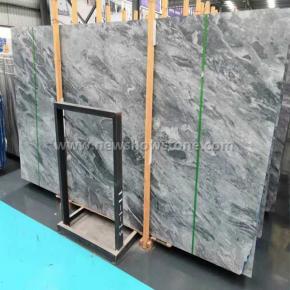 Green vein light grey marble