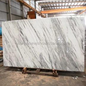 Statuario white marble slab