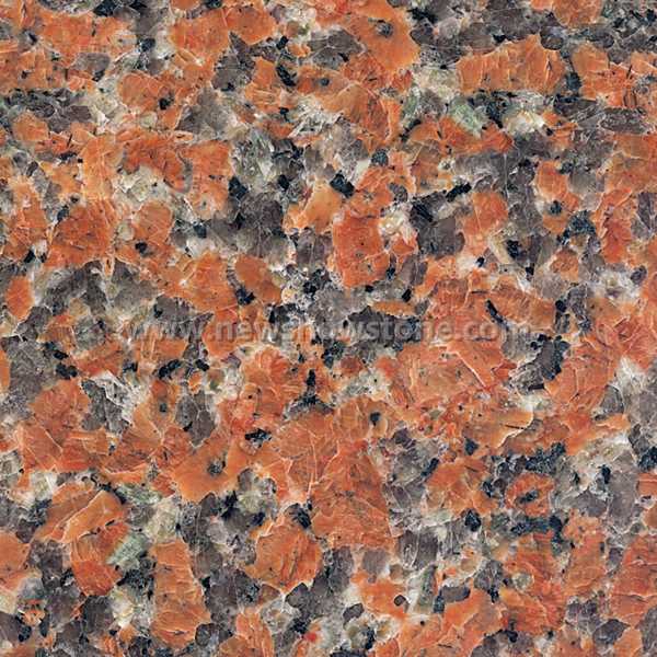 G562 Granite Maple Leaves Red 