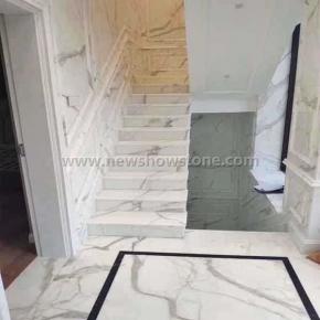Calacatta White Marble For Stairs