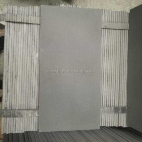 Grey honed basalt tile