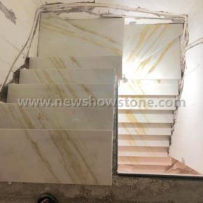 Ariston golden marble tiles