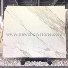 1.8cm Calacatta white marble slab