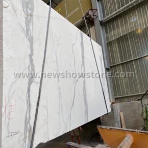 Calacatta white marble jumbo slab