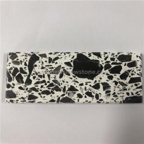 NS21 White and black terrazzo  