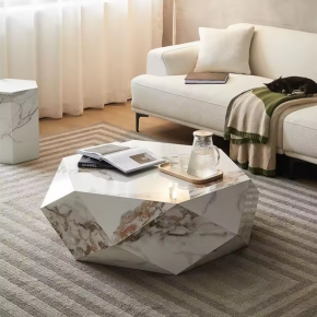 Decoration Villa Living Room slate Coffee Table Marble Green Sintered Stone Countertops Coffee Table Set furniture