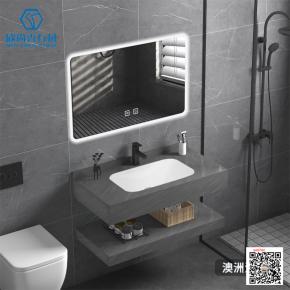  Sintered Stone Hot Integrated Thermally Bent Sink Basin Combination Bending Seamless Integrated Bathroom Basin  