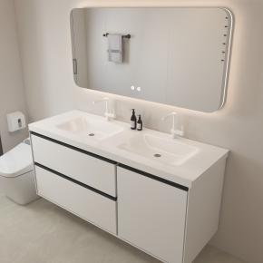 Bathroom Wall-Hung Single Washbasin Hot Bending Sintered Stone Bathroom Sinks