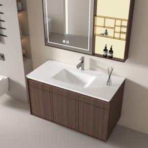 Bathroom Wall-Hung Single Washbasin Hot Bending Sintered Stone Bathroom Sinks