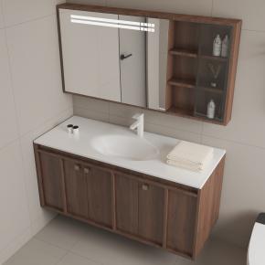 Bathroom Wall-Hung Single Washbasin Hot Bending Sintered Stone Bathroom Sinks
