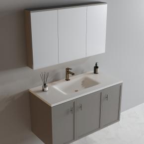 Bathroom Wall-Hung Single Washbasin Hot Bending Sintered Stone Bathroom Sinks