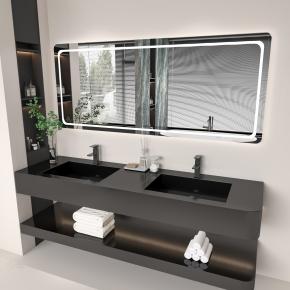 Bathroom Wall-Hung Single Washbasin Seamless basin Sintered Stone Bathroom Sinks