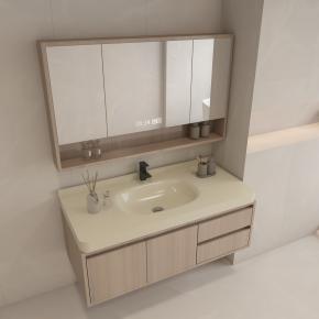 Bathroom Wall-Hung Single Washbasin Hot Bending Sintered Stone Bathroom Sinks