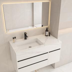 Bathroom Wall-Hung Single Washbasin Seamless basin Sintered Stone Bathroom Sinks