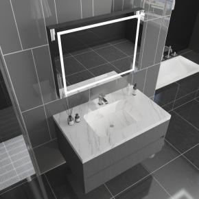 Bathroom Wall-Hung Single Washbasin Seamless basin Sintered Stone Bathroom Sinks