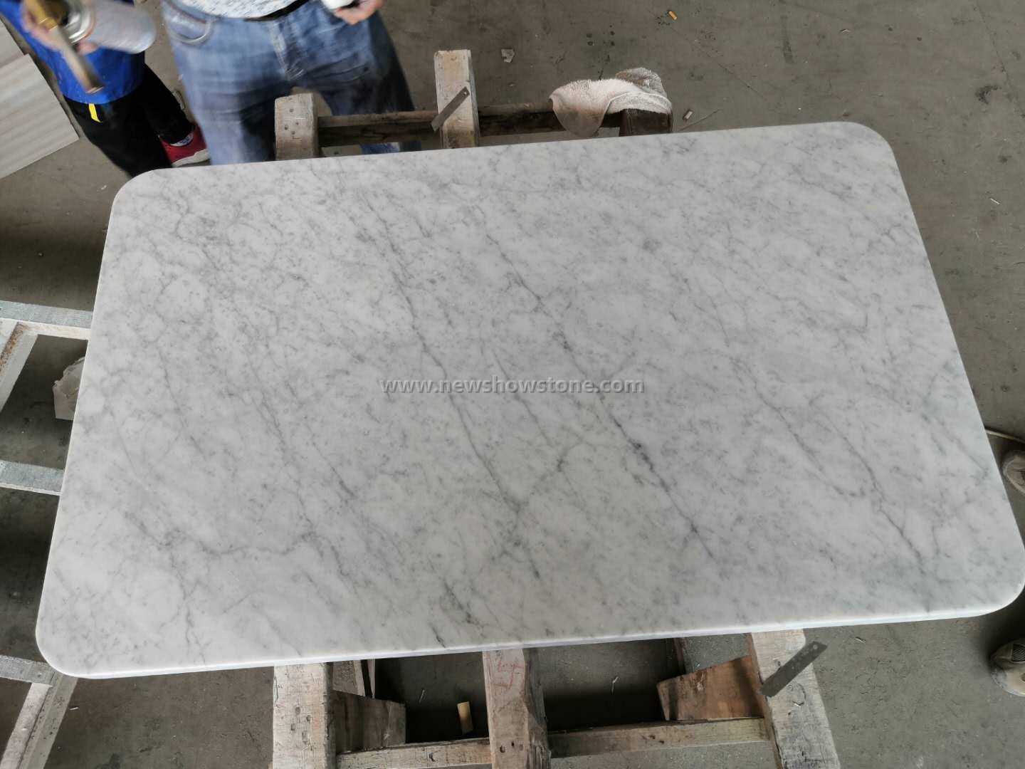 Rectangle Carrara White Italian Mable Top