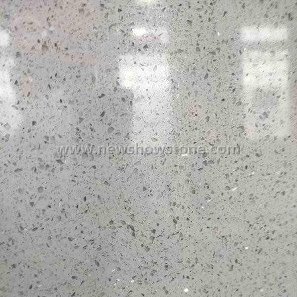 Crystal Light Grey Quartz Jumbo Slab