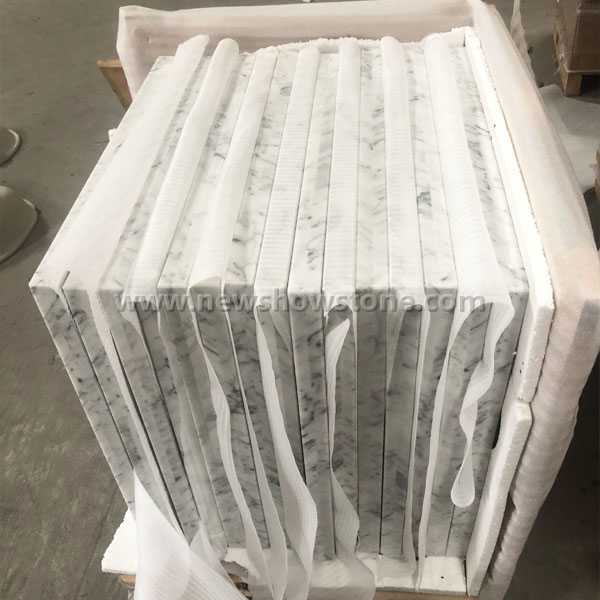 28'' Bianco Carrara Marble Square Countertop 