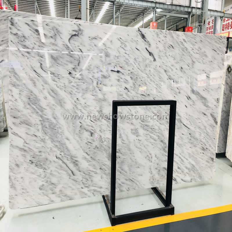 Tesla white Marble big slab 