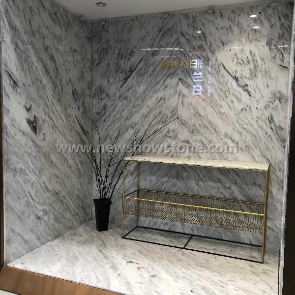 Tesla white Marble big slab 