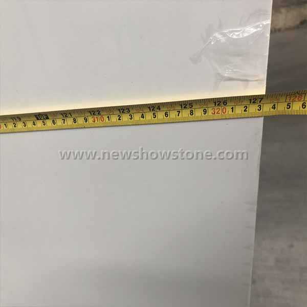 Snow white artificial marble