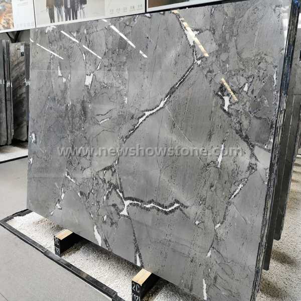 Star Grey marble slabs with white veins