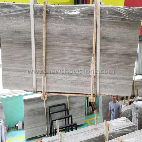 Grey Wood Stone Marble Polished